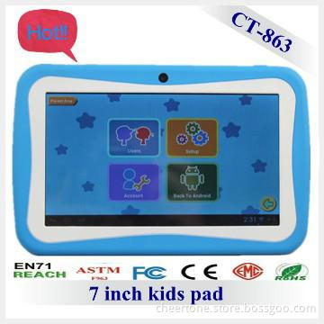 7 inch children android tablet with android 4.1